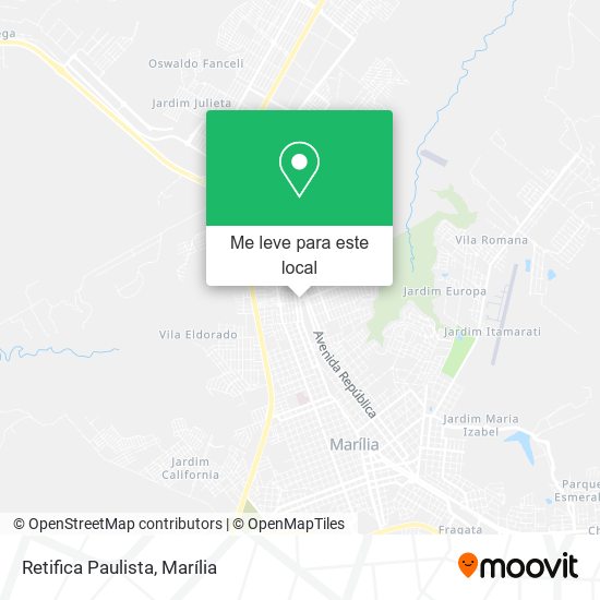 Retifica Paulista mapa