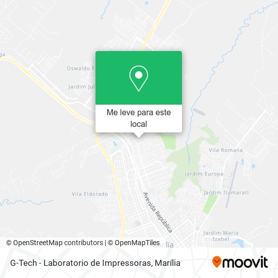 G-Tech - Laboratorio de Impressoras mapa
