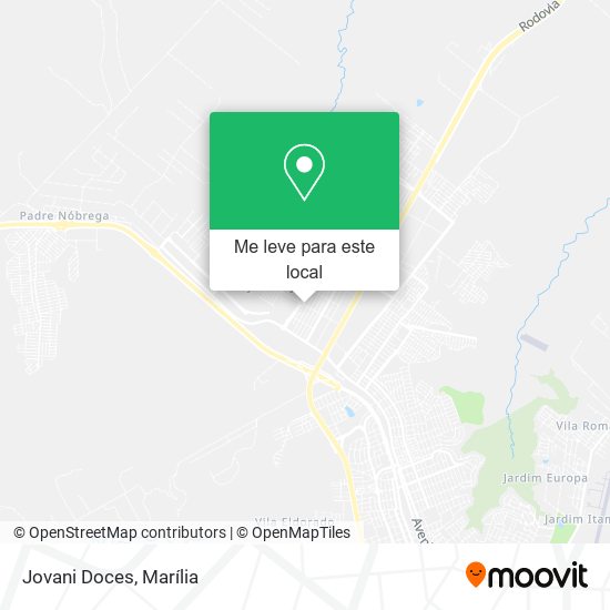 Jovani Doces mapa