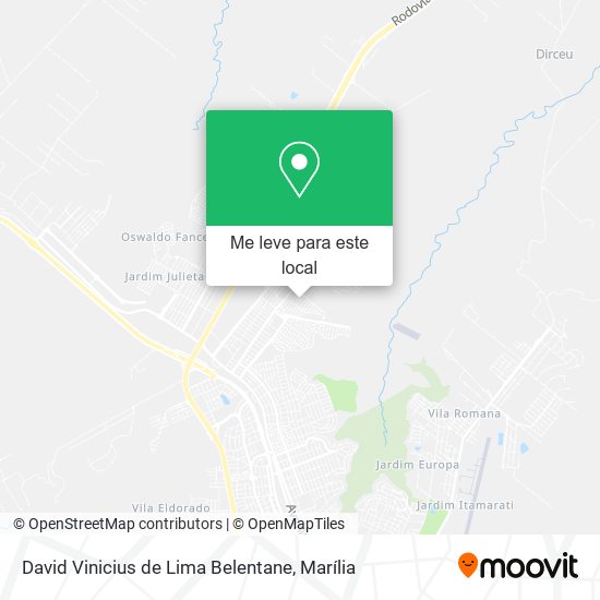 David Vinicius de Lima Belentane mapa