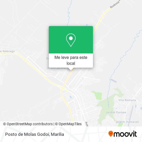Posto de Molas Godoi mapa