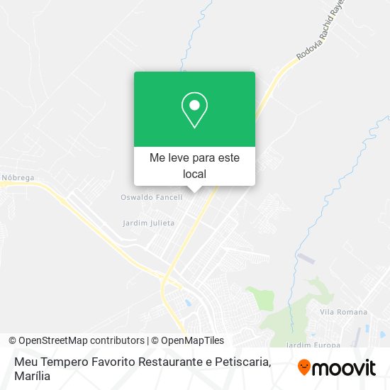 Meu Tempero Favorito Restaurante e Petiscaria mapa