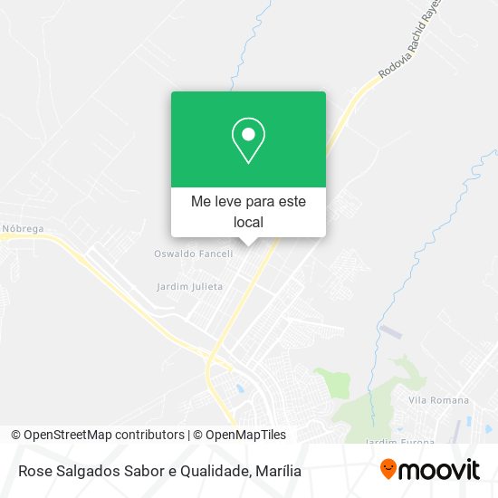 Rose Salgados Sabor e Qualidade mapa