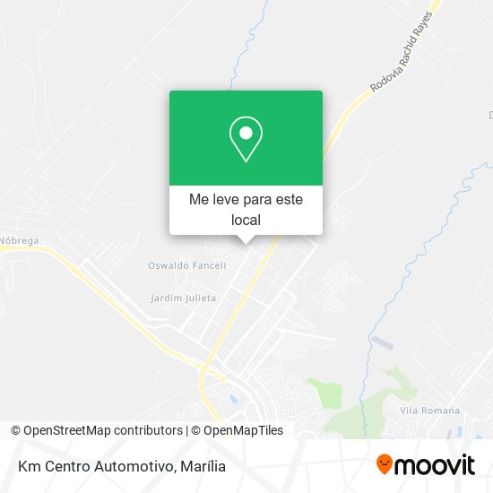 Km Centro Automotivo mapa