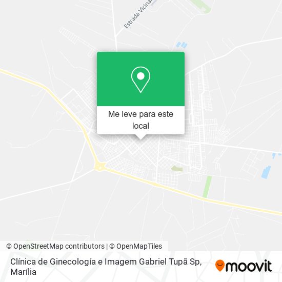 Clínica de Ginecología e Imagem Gabriel Tupã Sp mapa
