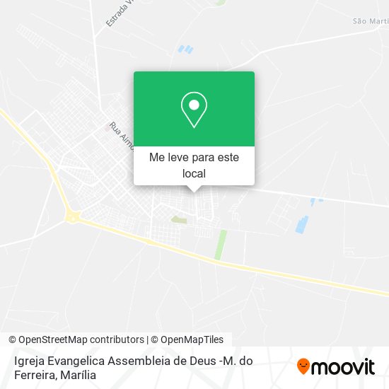 Igreja Evangelica Assembleia de Deus -M. do Ferreira mapa