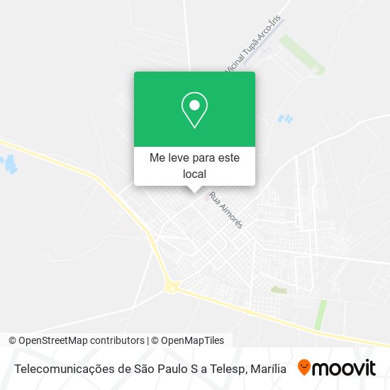 Telecomunicações de São Paulo S a Telesp mapa