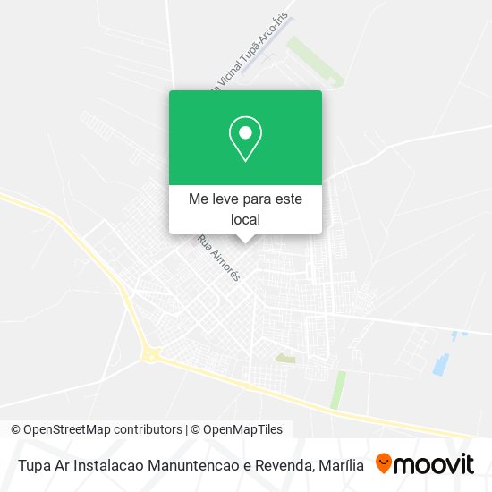 Tupa Ar Instalacao Manuntencao e Revenda mapa