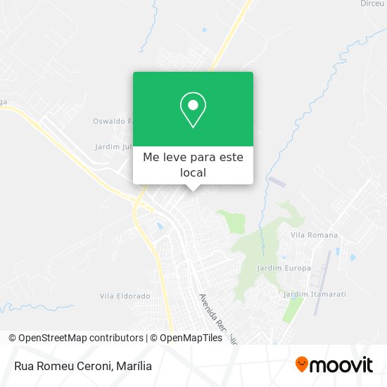 Rua Romeu Ceroni mapa