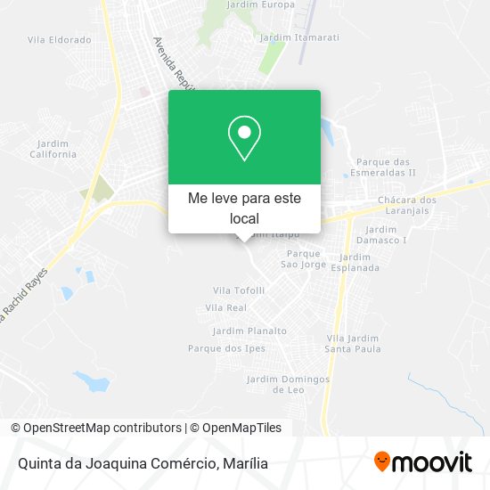 Quinta da Joaquina Comércio mapa