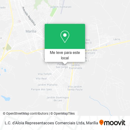 L.C. d'Aloia Representacoes Comerciais Ltda mapa