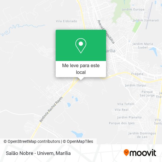 Salão Nobre - Univem mapa