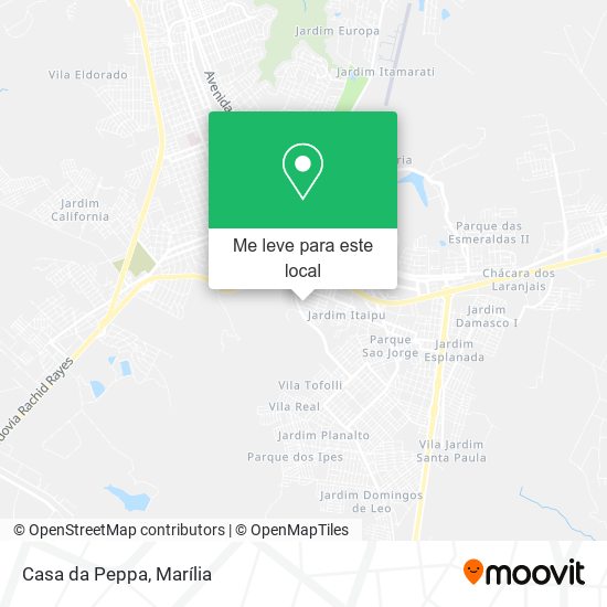 Casa da Peppa mapa