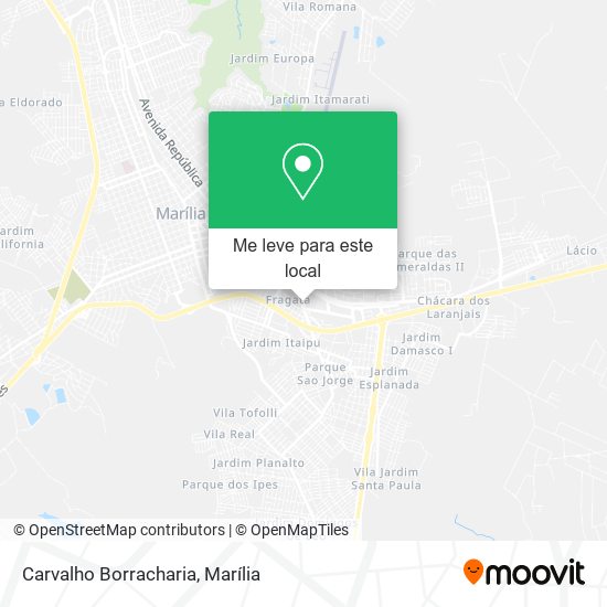 Carvalho Borracharia mapa