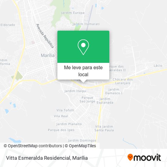 Vitta Esmeralda Residencial mapa