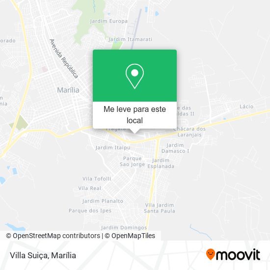 Villa Suiça mapa