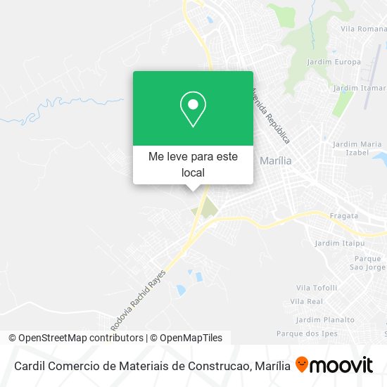 Cardil Comercio de Materiais de Construcao mapa