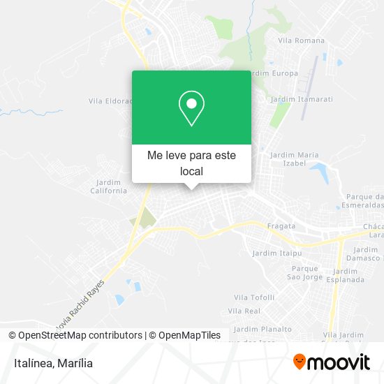 Italínea mapa