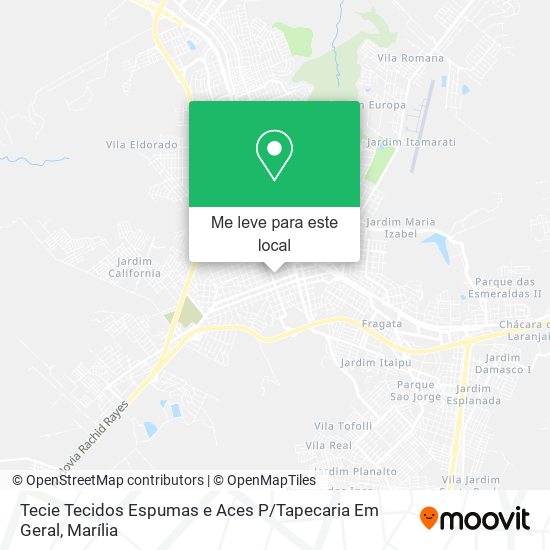 Tecie Tecidos Espumas e Aces P / Tapecaria Em Geral mapa