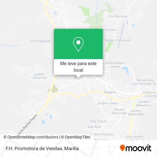 F.H. Promotora de Vendas mapa