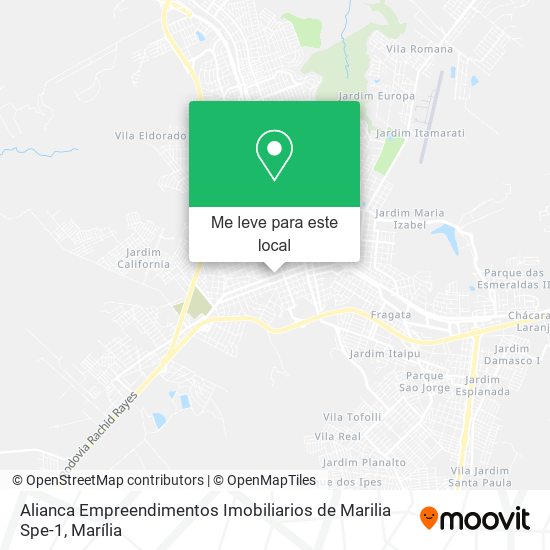 Alianca Empreendimentos Imobiliarios de Marilia Spe-1 mapa