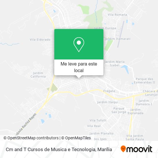 Cm and T Cursos de Musica e Tecnologia mapa