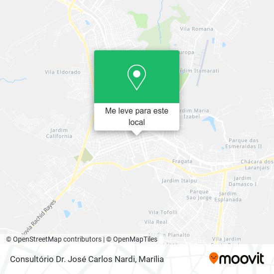 Consultório Dr. José Carlos Nardi mapa