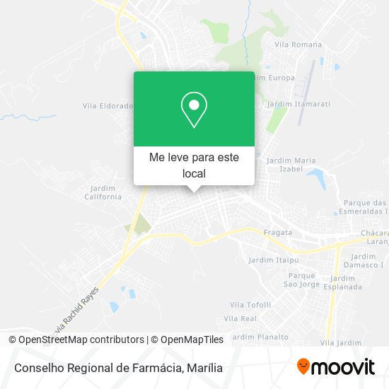 Conselho Regional de Farmácia mapa