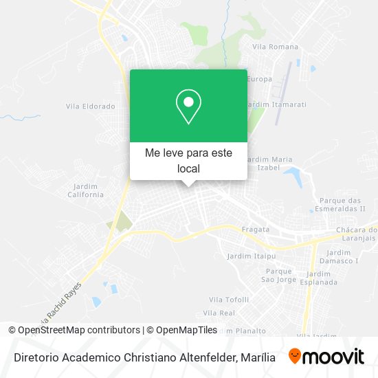 Diretorio Academico Christiano Altenfelder mapa