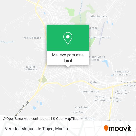 Veredas Aluguel de Trajes mapa