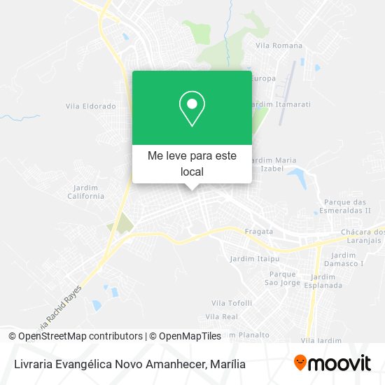 Livraria Evangélica Novo Amanhecer mapa