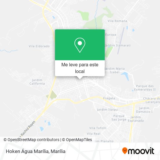 Hoken Água Marília mapa