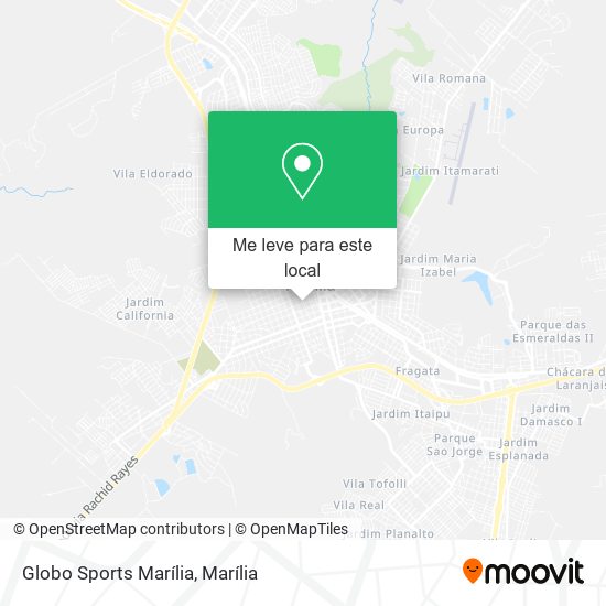 Globo Sports Marília mapa