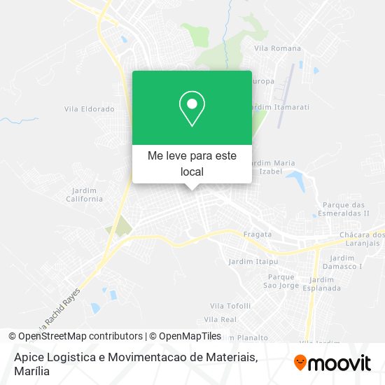 Apice Logistica e Movimentacao de Materiais mapa