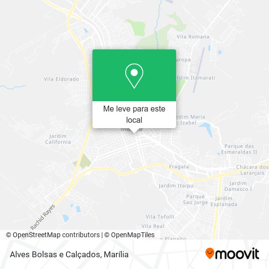 Alves Bolsas e Calçados mapa