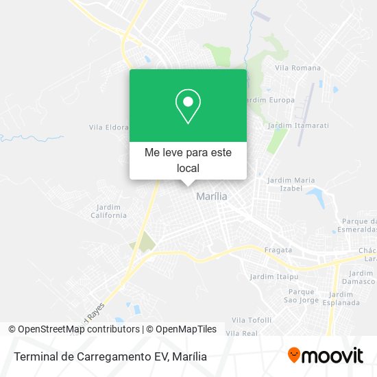 Terminal de Carregamento EV mapa