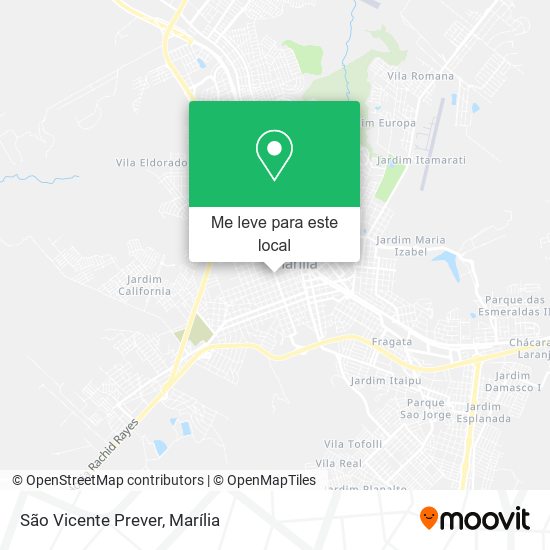 São Vicente Prever mapa