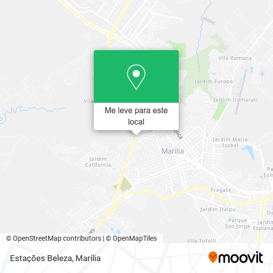 Estações Beleza mapa
