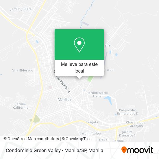Condomínio Green Valley - Marília / SP mapa