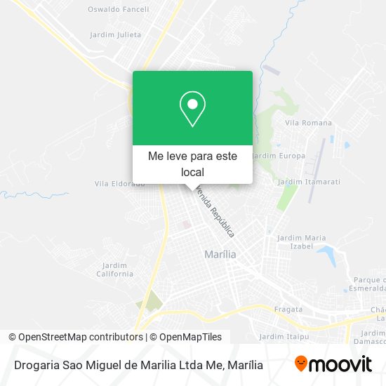 Drogaria Sao Miguel de Marilia Ltda Me mapa