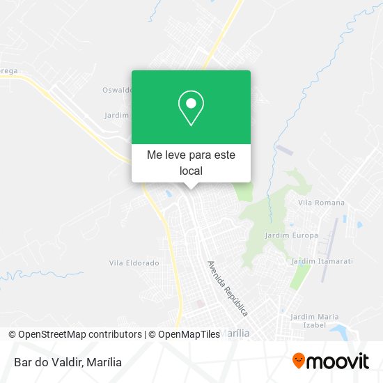 Bar do Valdir mapa