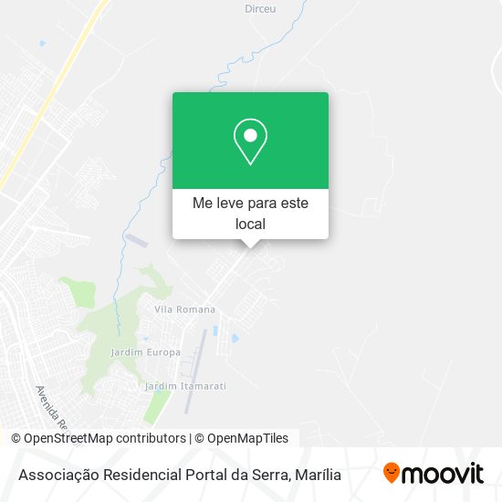 Associação Residencial Portal da Serra mapa