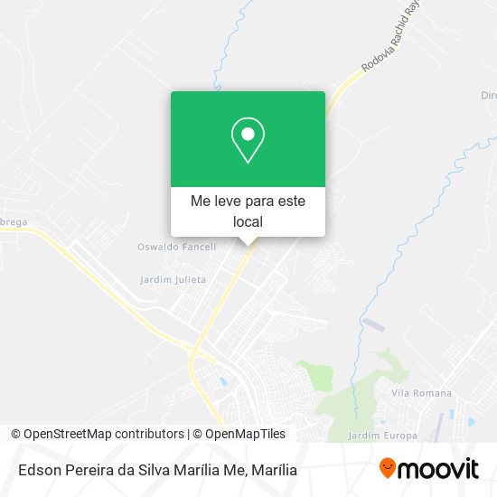 Edson Pereira da Silva Marília Me mapa