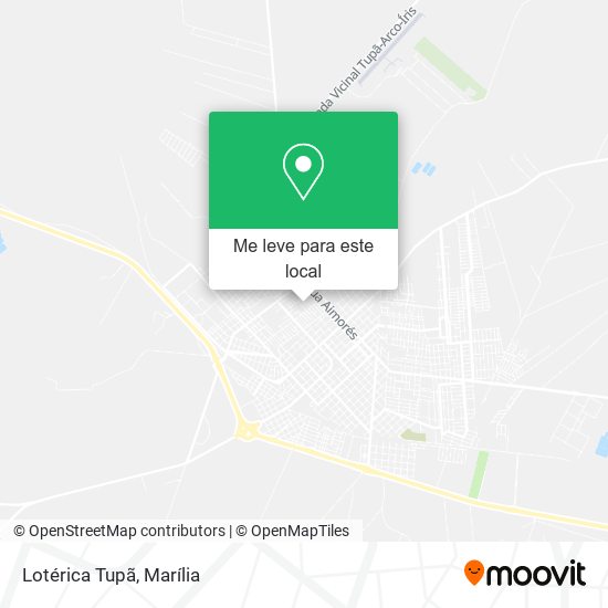 Lotérica Tupã mapa
