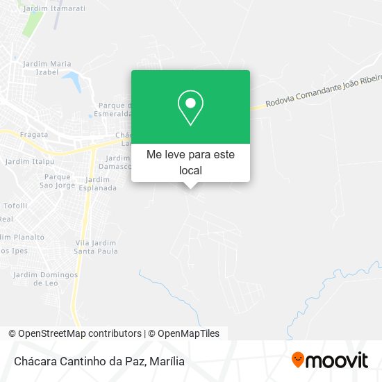 Chácara Cantinho da Paz mapa