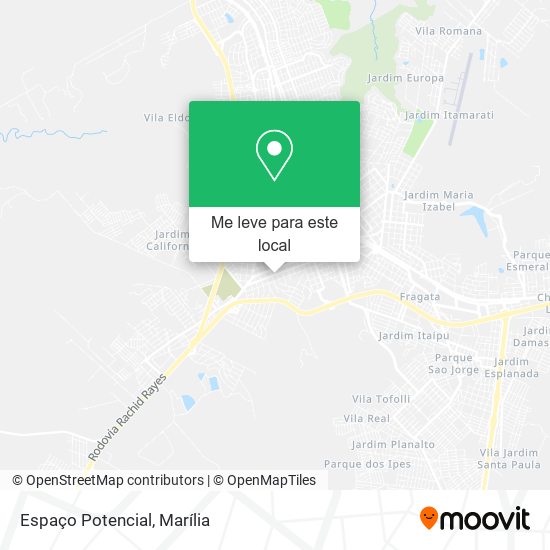 Espaço Potencial mapa