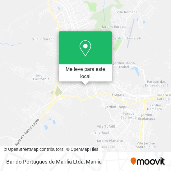 Bar do Portugues de Marilia Ltda mapa