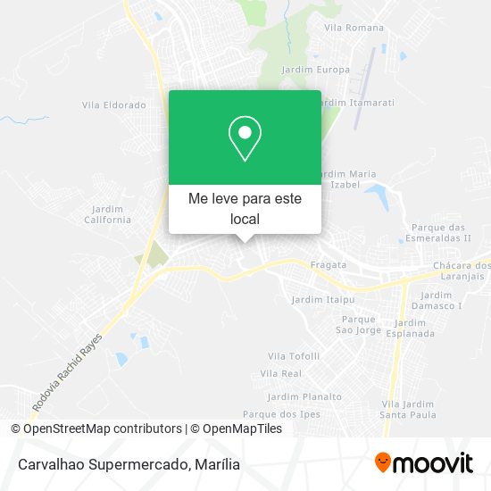 Carvalhao Supermercado mapa