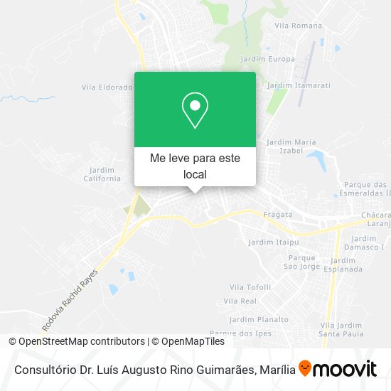 Consultório Dr. Luís Augusto Rino Guimarães mapa
