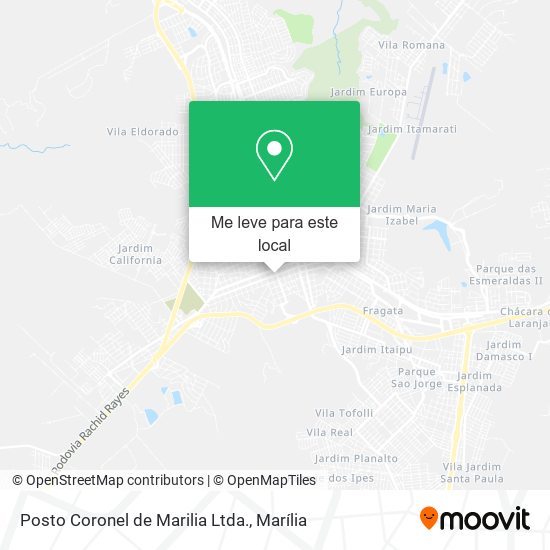 Posto Coronel de Marilia Ltda. mapa